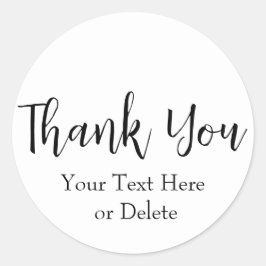 Ihr Text/Farbe Personalisiert Vielen Dank Runder Aufkleber