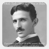 Ihr Text-/Farbinventar Nikola Tesla Foto Zitat