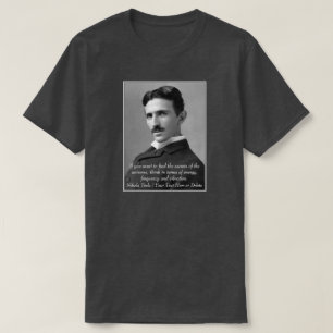 Ihr Text-/Farbinventar Nikola Tesla Foto Zitat T-Shirt
