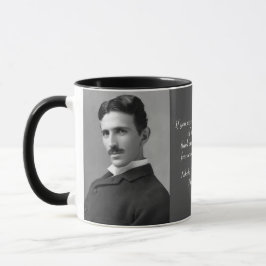 Ihr Text-/Farbinventar Nikola Tesla Foto Zitat Tasse