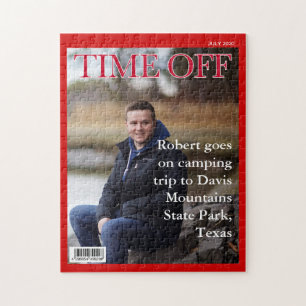 IHR TEXT, FOTO, Fun Fake Nachrichtenmagazin-Cover, Puzzle