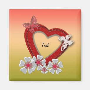 Ihr Text, Geschenketiketten, Hochzeit Magnet