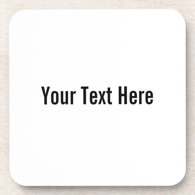 Ihr Text hier Benutzerdefinierte Cork-Untersetzer Untersetzer (Vorderseite)