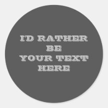 Ihr Text hier dunkelgrau Aufkleber