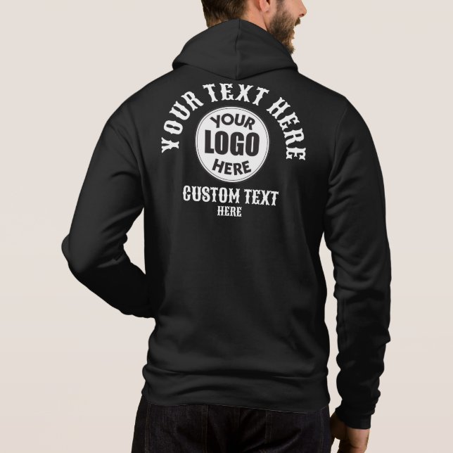 IHR TEXT HIER HOODIE (Rückseite)