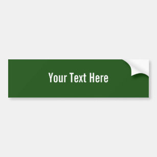 Ihr Text-hier kundenspezifischer grüner Autoaufkleber