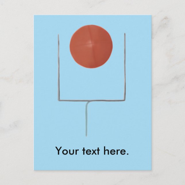 Ihr Text hier Personalisierte Fußball-Postkarten Postkarte (Vorderseite)