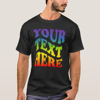 Ihr Text Hier Regenbogen Lgbtq Lesbisch Schwul Sto T-Shirt