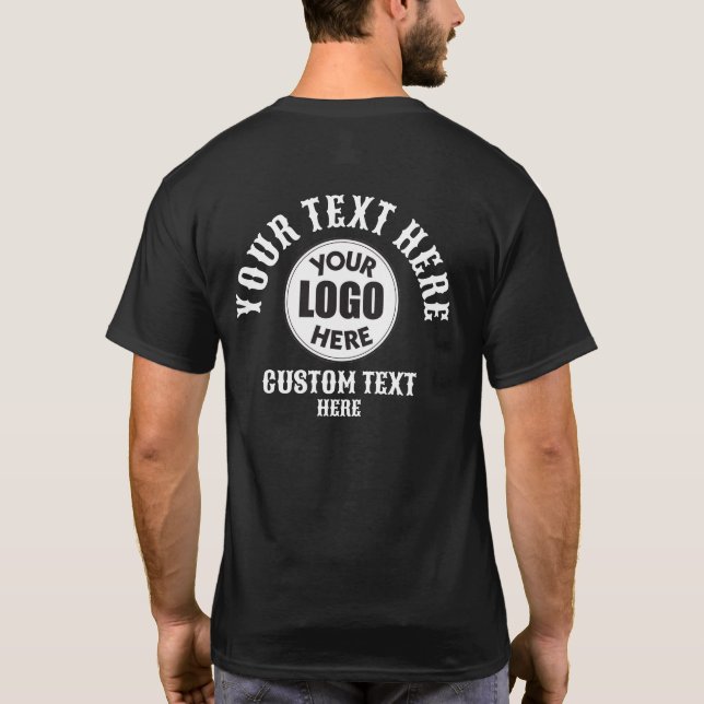 IHR TEXT HIER T-Shirt (Rückseite)