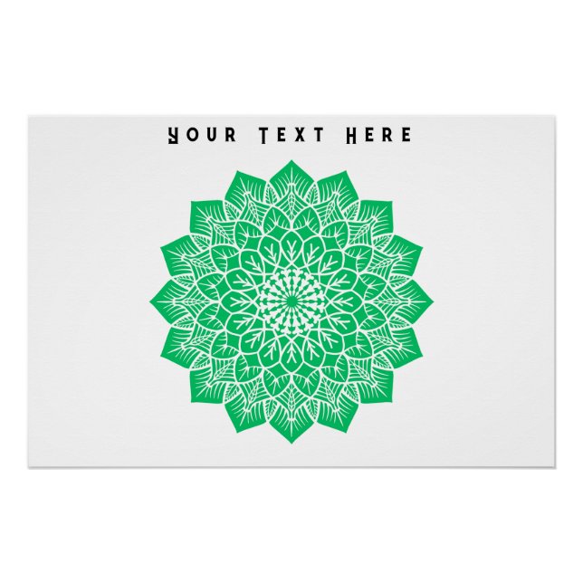 Ihr Text hier Text Bild Benutzerdefiniertes Glänze Poster (Vorderseite)