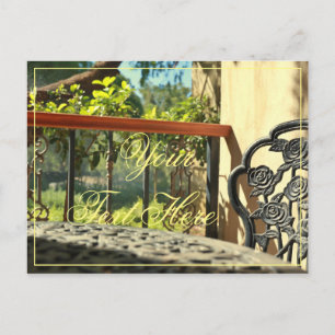 Ihr Text hier Villa fühlen sich wunderbar Postkart Postkarte