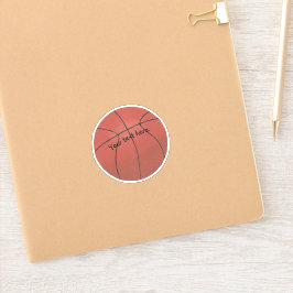 Ihr Text hier, Vinyl Basketball Stickers Aufkleber
