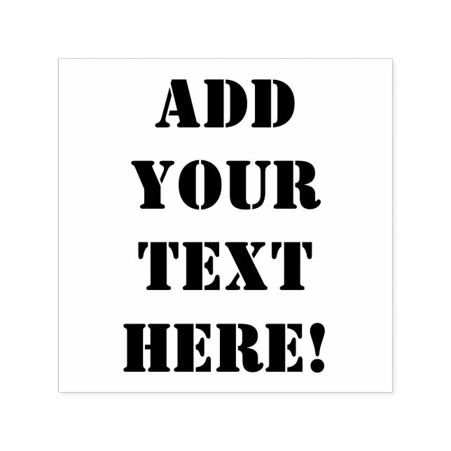 Ihr Text in Schablone Permastempel (Design)