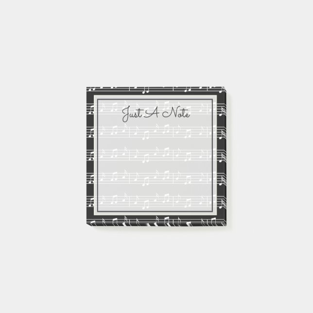 Ihr Text | Musikalische Hinweise Post-it Klebezettel (Vorderseite)