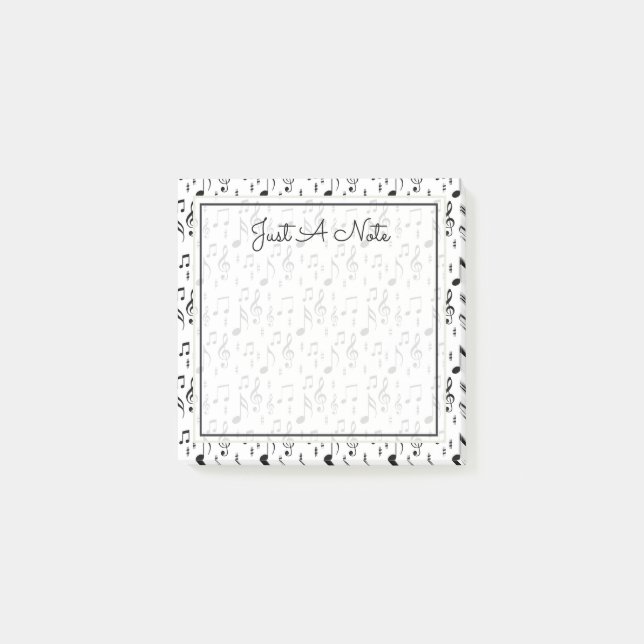 Ihr Text | Musikalische Hinweise Post-it Klebezettel (Vorderseite)