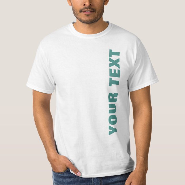 Ihr Text oder Ihr Name zweiseitig Mens Moderner We T-Shirt (Vorderseite)