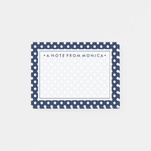 Ihr Text   Polka Dot Pattern Post-it Klebezettel