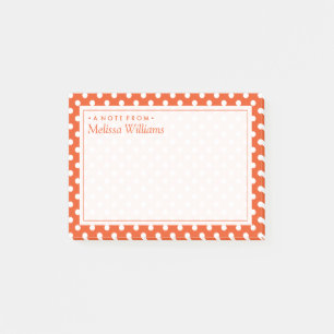 Ihr Text   Polka Dot Pattern Post-it Klebezettel