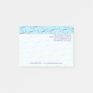 Ihr Text   Toothbrush Dental Office Post-it Klebezettel