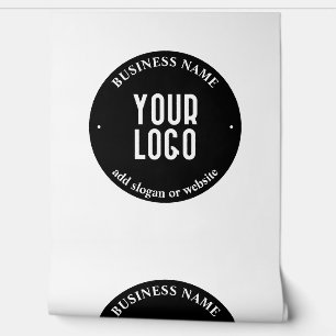 Ihr Text- und hochgeladenes Logo Editierbar schw Tapete