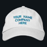 Ihr Textname und Ihre Farben, die bestickt wurden Bestickte Baseballkappe<br><div class="desc">Wählen Sie Schriftart und Farbe - Entwerfen Sie Ihre eigenen leicht Personalisierten Werbe-Einprägungen bestickt Baseball Caps mit individuellem Text - Fügen Sie Ihren Text hinzu - Name - Firma / Nummer / Letter / Slogan - Tagline / oder Website , Telefon , E-Mail , Social Media Handle / Mehr -...</div>