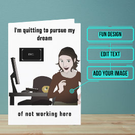 Ihr Traum, Ihre Jobkarte zu beenden Karte