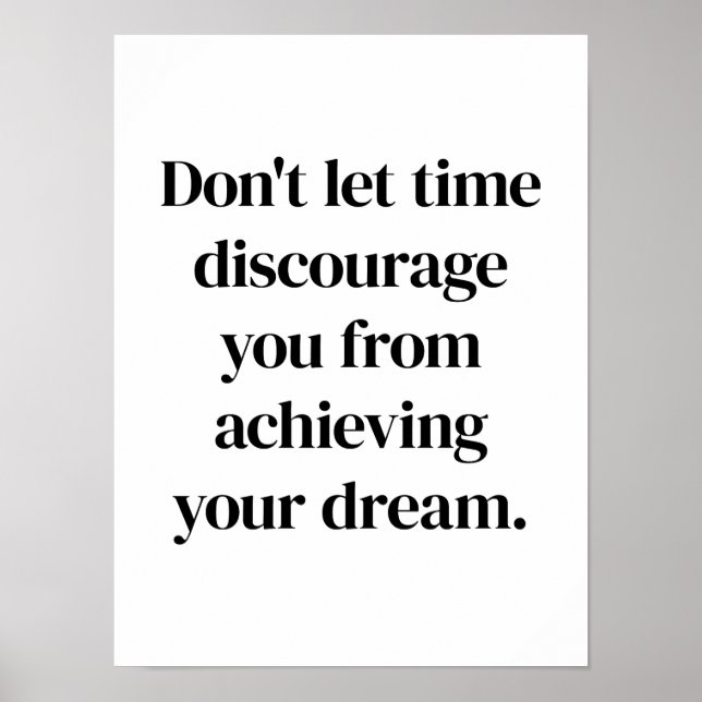 Ihr Traumplakat erreichen Poster (Vorne)