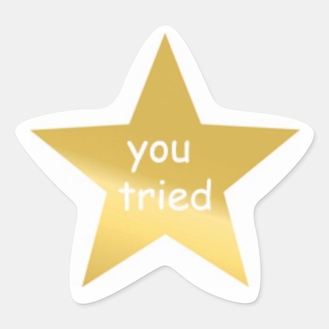 Ihr Trickaufkleber Stern-Aufkleber (Vorderseite)