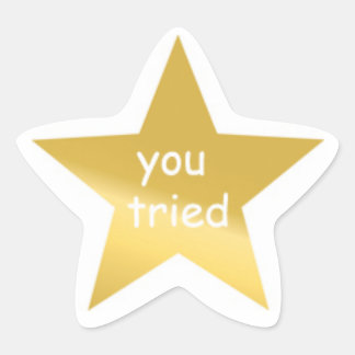 Ihr Trickaufkleber Stern-Aufkleber