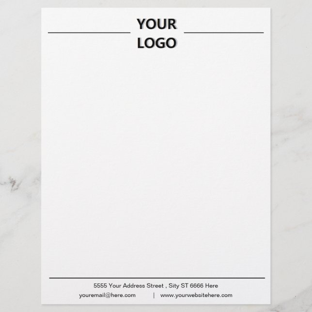 Ihr Unternehmen Design Business Lethead mit Logo Briefbogen (Vorderseite)