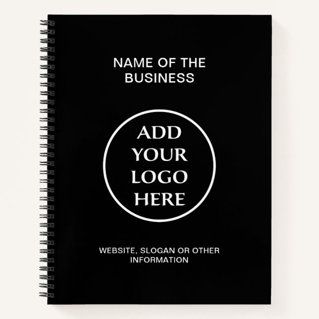 Ihr Unternehmen für das Logo-Unternehmen Beruflich Notizbuch (Vorderseite)