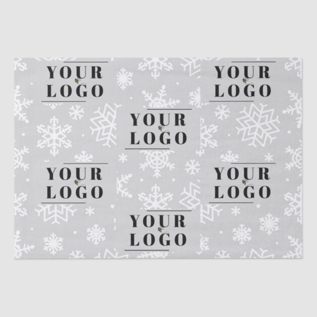 Ihr Unternehmen hat Weihnachtsschneeflocken als me Seidenpapier (Vorderseite)