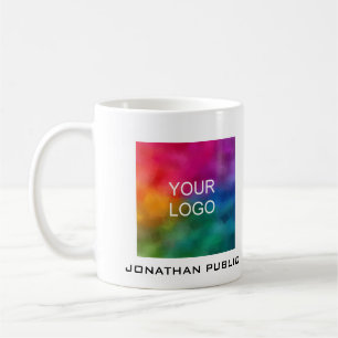 Ihr Unternehmen Logo-Add-Name Text modern Kaffeetasse