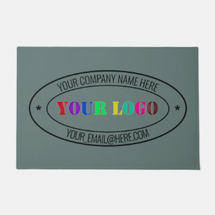 Ihr Unternehmen Logo Name Text Personalisiert Offi Fußmatte