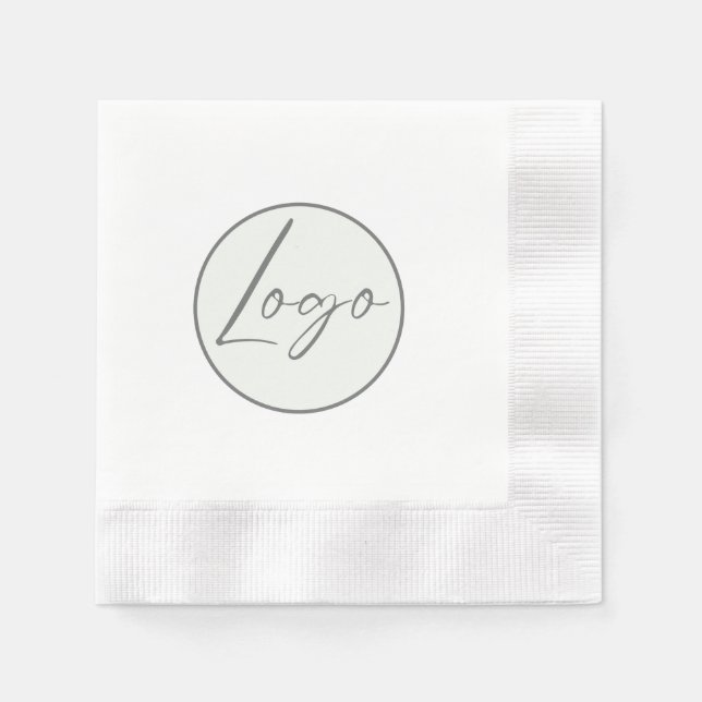 Ihr Unternehmen Napkins mit der Logo-Marke Serviette (Vorderseite)