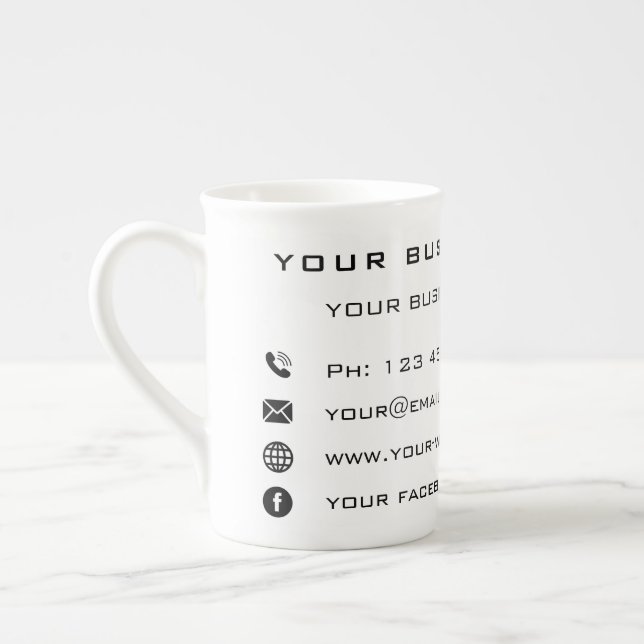 Ihr Unternehmen Werbeaktion personalisierte Mug Ge Prozellantasse (Links)