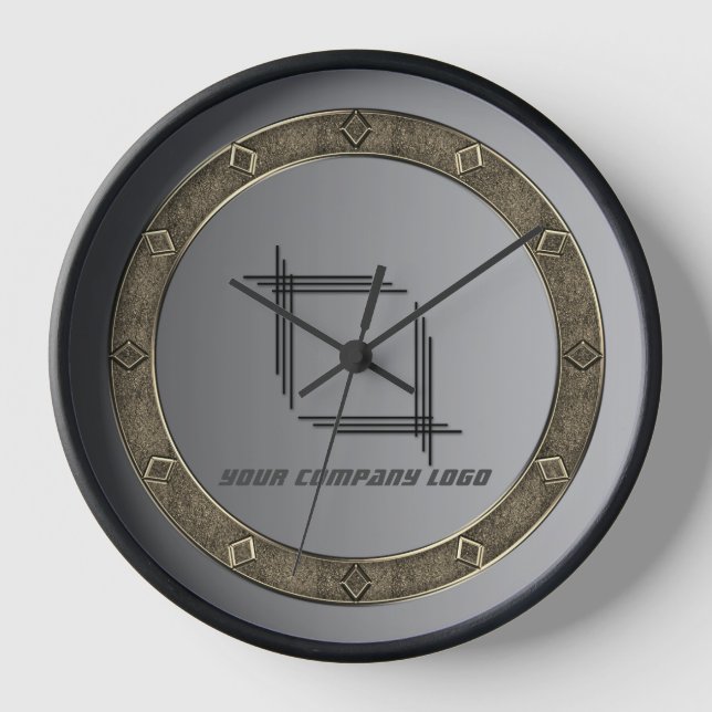 IHR UNTERNEHMENSLOGO,personalisiert,Ihren Text hin Uhr (Vorderseite)
