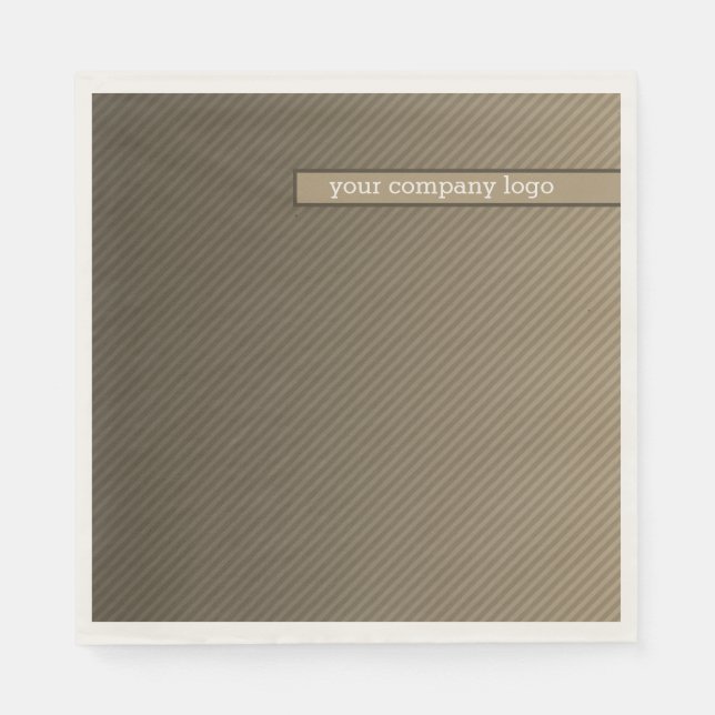 IHR UNTERNEHMENSLOGO, personalisiert Serviette (Vorderseite)