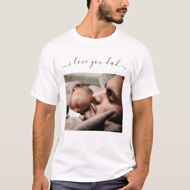 Ihr Vater Foto T - Shirt Geschenk - I Liebe Sie Va (Vorderseite)
