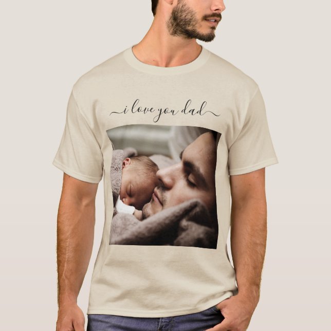Ihr Vater Foto T - Shirt Geschenkartikel - I Liebe (Vorderseite)