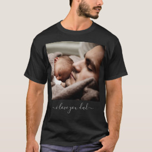 Ihr Vater Foto T - Shirt mit Text - I Liebe Vater