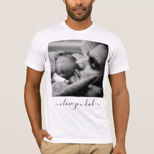 Ihr Vater Foto T - Shirt mit Text - I Liebe Vater