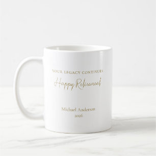 Ihr Vermächtnis lebt weiter Personalisiertes Ruhes Kaffeetasse