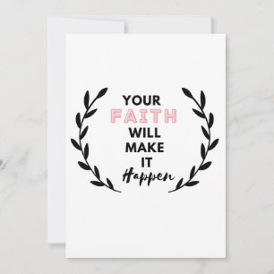 Ihr Vertrauen wird es geschehen lassen Einladung