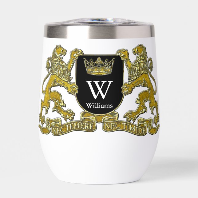 Ihr Wappen Monogramm und Farbe (Vorderseite)