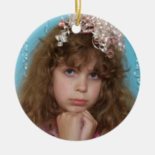 Ihr Weihnachtsgeschmack mit Ihrem Foto Keramikornament