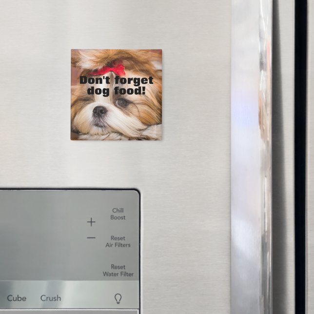 Ihr Welpengeschenk vergisst Hundefutter nicht Magnet (In Situ (Kühlschrank))