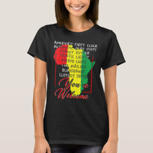 Ihr Willkommen in der schwarzen Geschichte - Afrik T-Shirt