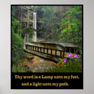 Ihr Wort ist ein Lampenpsalm 119 Poster