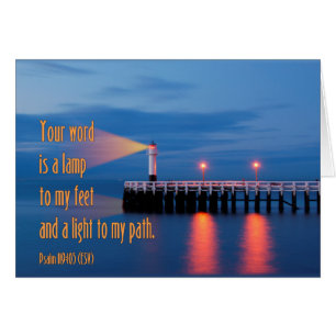 Ihr Wort ist ein Licht-Psalm-119:105 Bibel-Vers